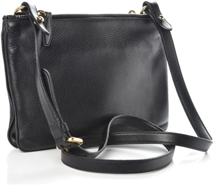 Tracolla nera Prada Vitello Phenix Gold Hardware 1BH046