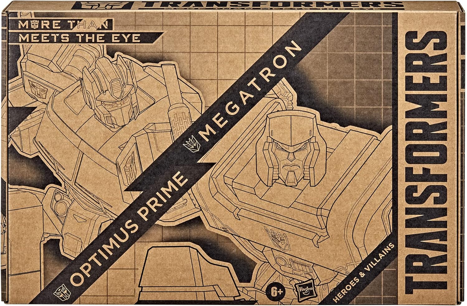 Action figure Transformers Toys Heroes and Villains Optimus Prime e Megatron, confezione da 2 - per bambini dai 6 anni in su, 7 pollici (esclusiva Amazon)