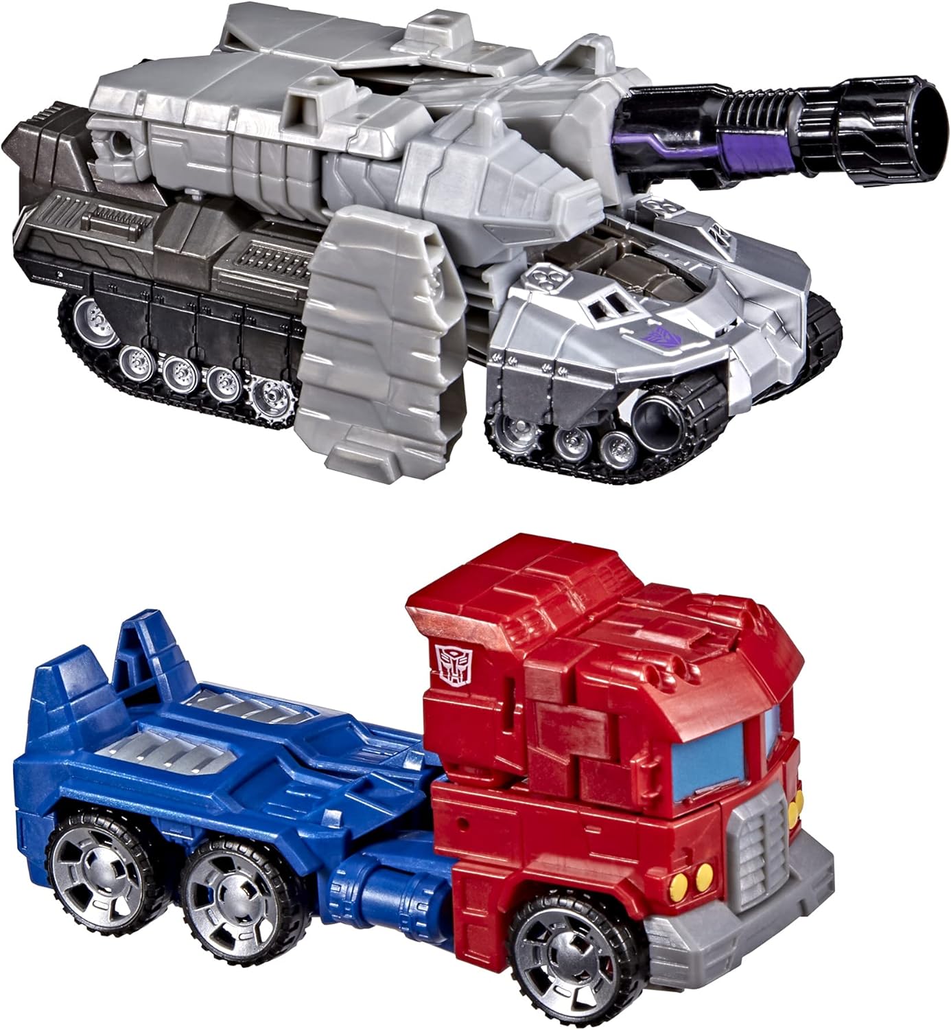 Action figure Transformers Toys Heroes and Villains Optimus Prime e Megatron, confezione da 2 - per bambini dai 6 anni in su, 7 pollici (esclusiva Amazon)