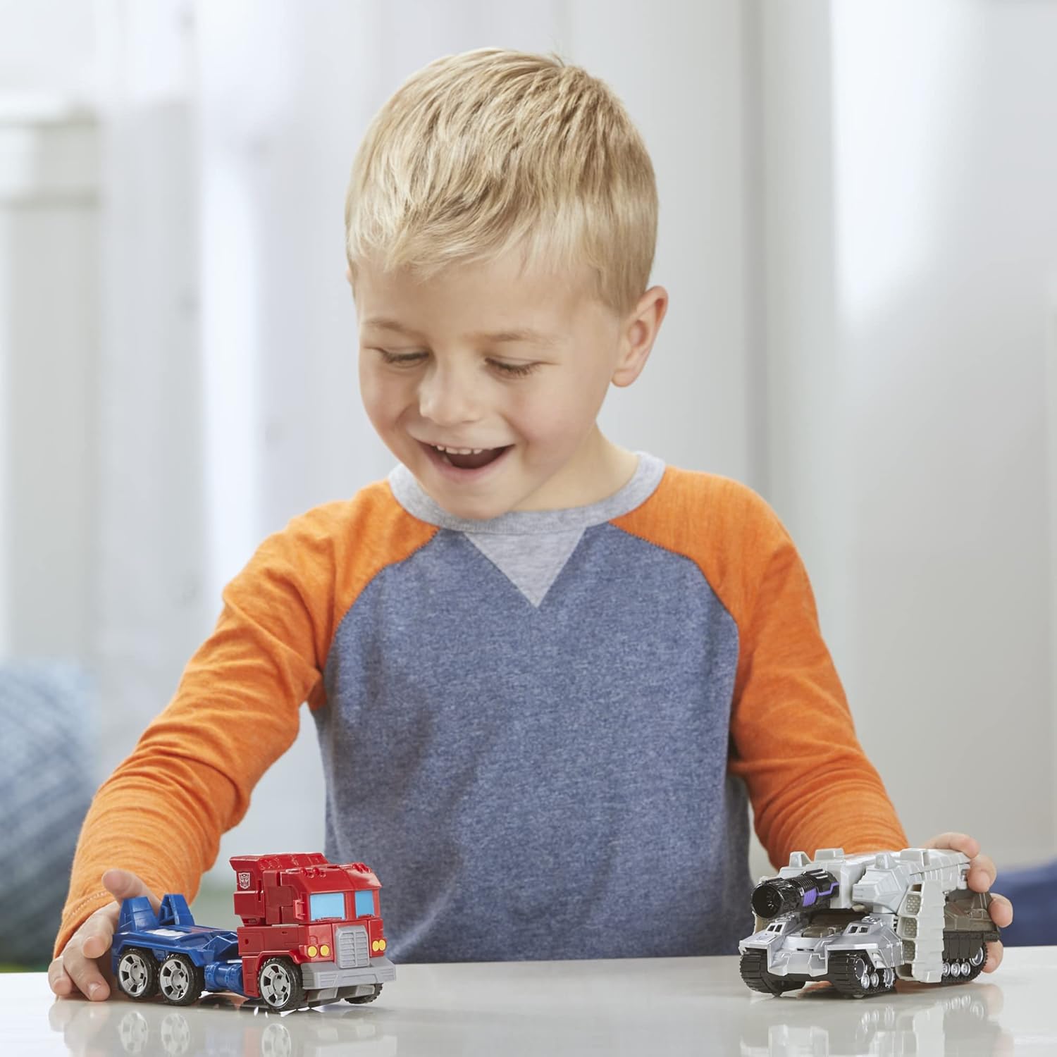 Action figure Transformers Toys Heroes and Villains Optimus Prime e Megatron, confezione da 2 - per bambini dai 6 anni in su, 7 pollici (esclusiva Amazon)