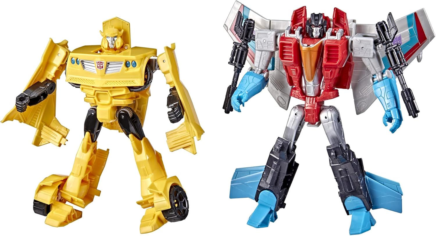 Transformers Toys Heroes and Villains Bumblebee and Starscream 2-Pack Action Figures - for Kids Ages 6 and Up, 7-inch (Amazon Exclusive) · v2