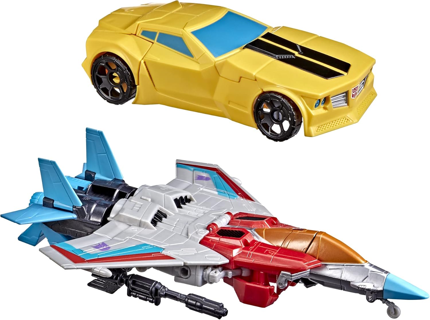 Transformers Toys Heroes and Villains Bumblebee and Starscream 2-Pack Action Figures - for Kids Ages 6 and Up, 7-inch (Amazon Exclusive) · v2