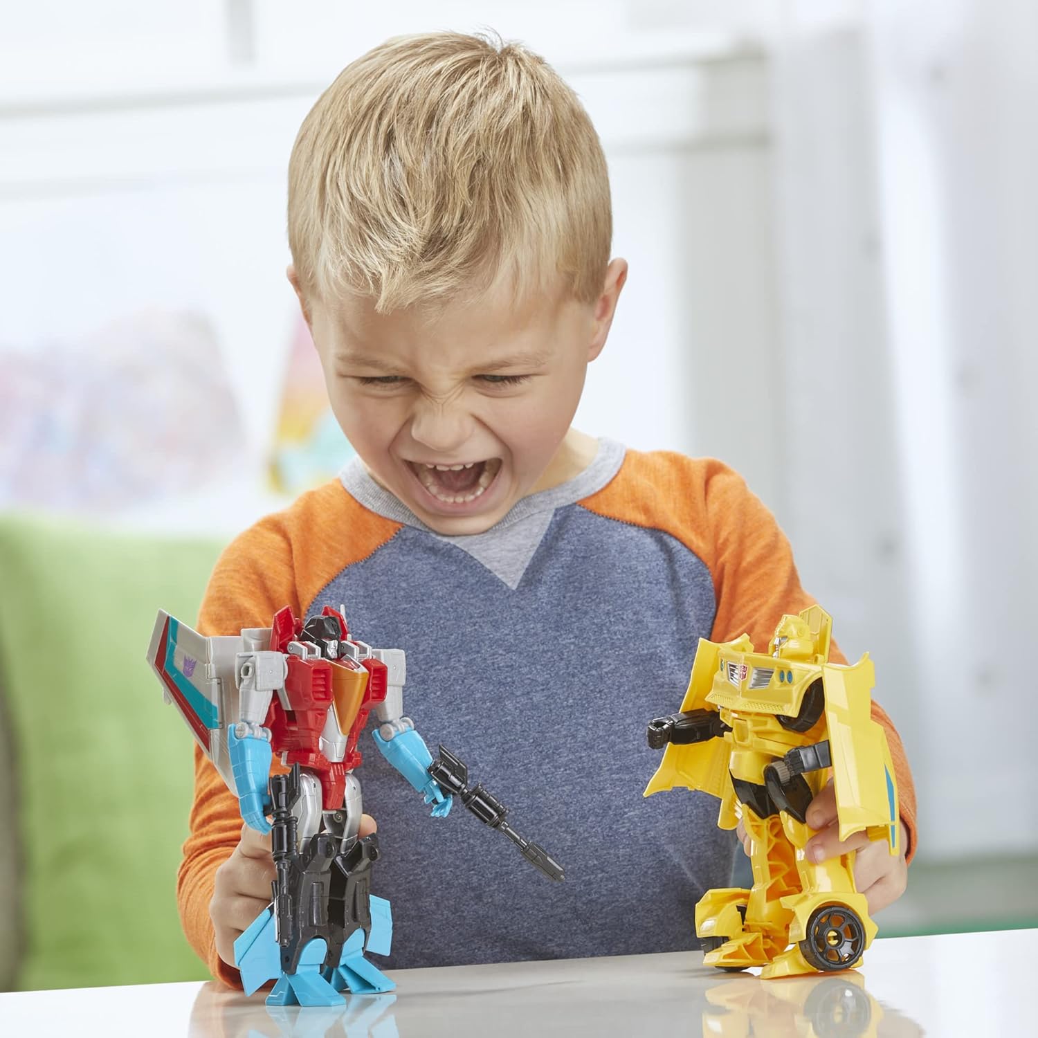 Transformers Toys Heroes and Villains Bumblebee and Starscream 2-Pack Action Figures - for Kids Ages 6 and Up, 7-inch (Amazon Exclusive) · v2