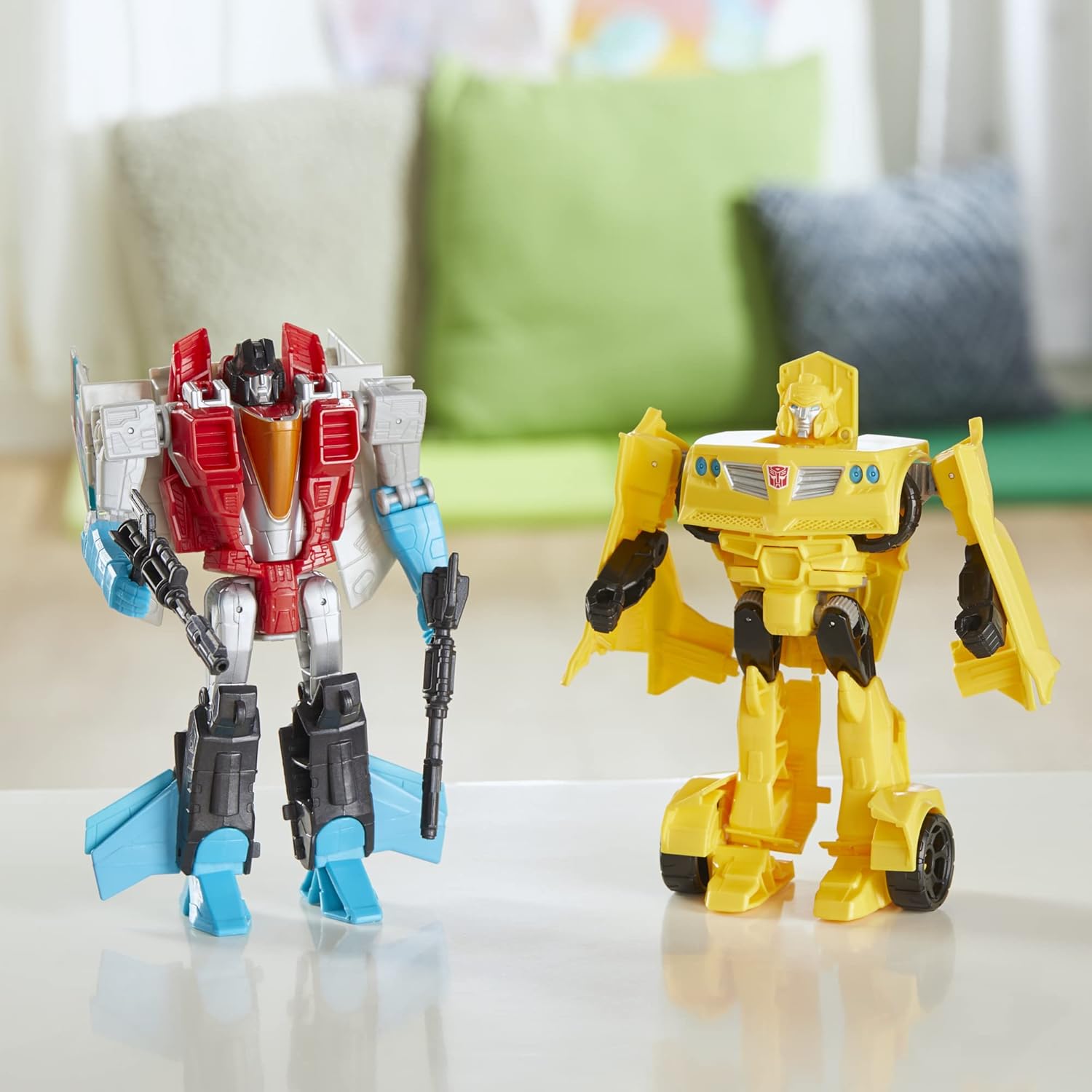 Transformers Toys Heroes and Villains Bumblebee and Starscream 2-Pack Action Figures - for Kids Ages 6 and Up, 7-inch (Amazon Exclusive) · v2