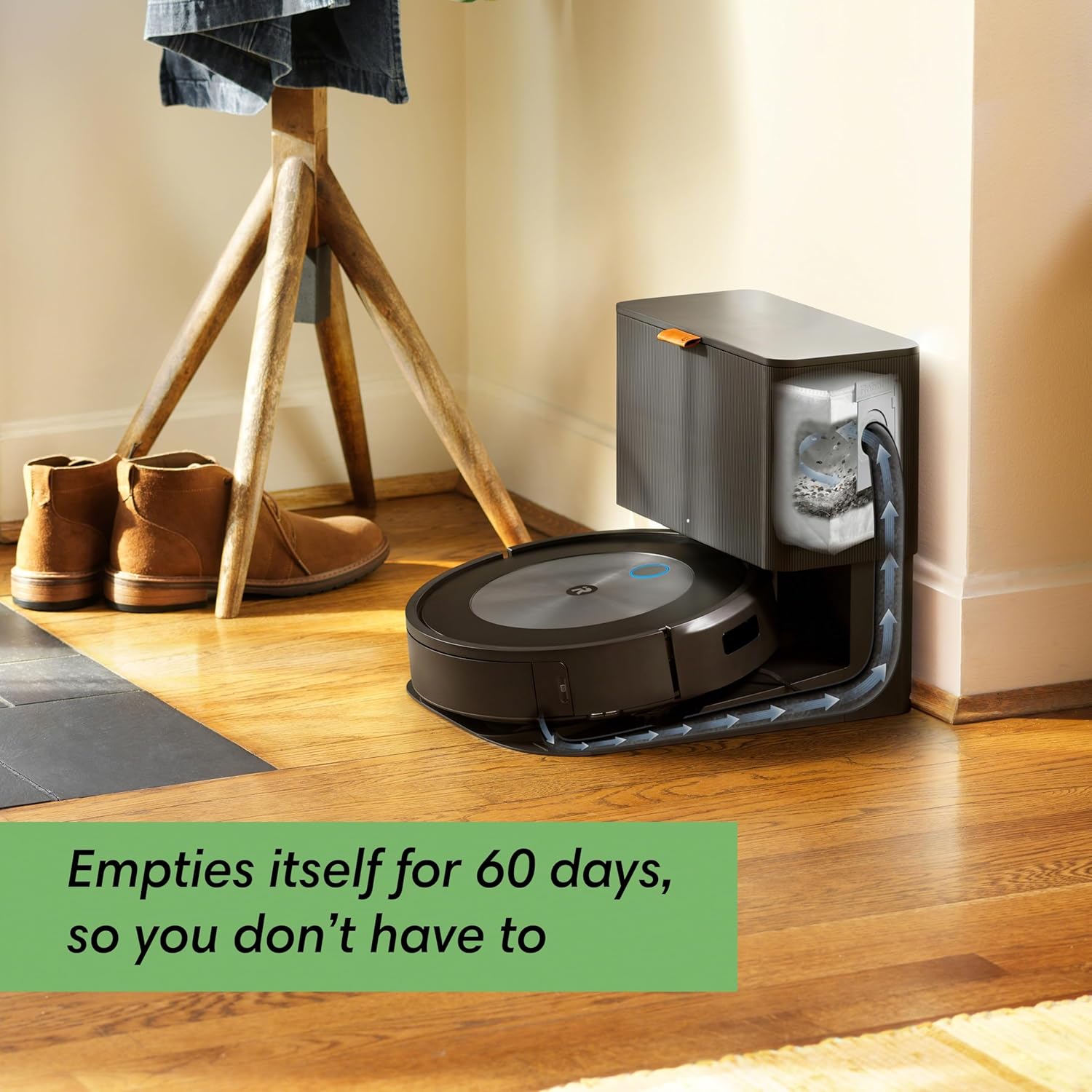 iRobot Roomba j7 (7550) Self-Emptying Robot Vacuum – Uses PrecisionVision Navigation to Identify Avoid Objects Like Socks, Shoes, amp; Pet Waste, Smart Mapping, Self-Empty for Up to 60 Days · v7