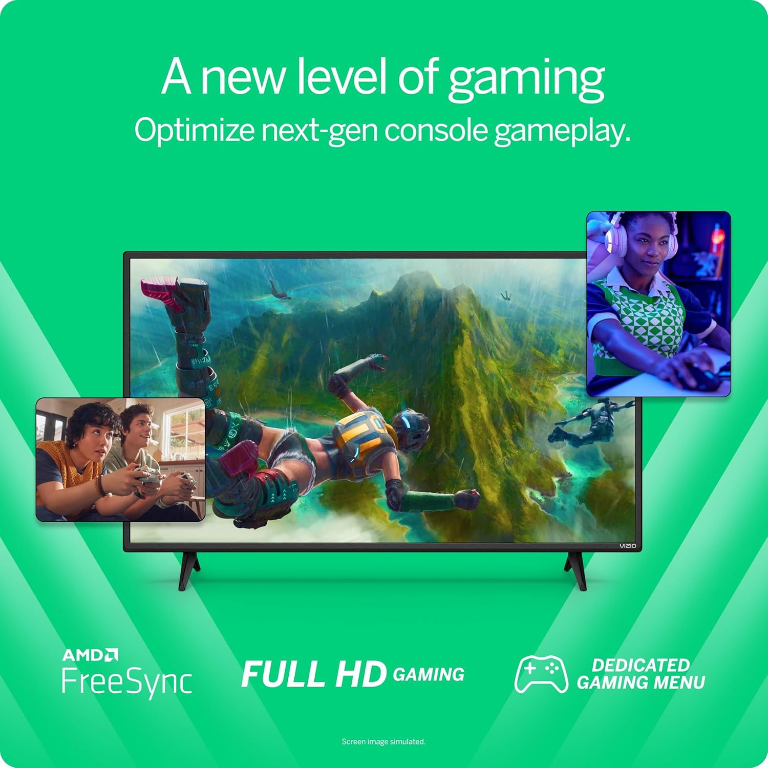 Smart TV VIZIO serie D Full HD 1080p da 24 pollici con Apple AirPlay e Chromecast integrati, compatibilità Alexa, D24f-J09, modello 2022