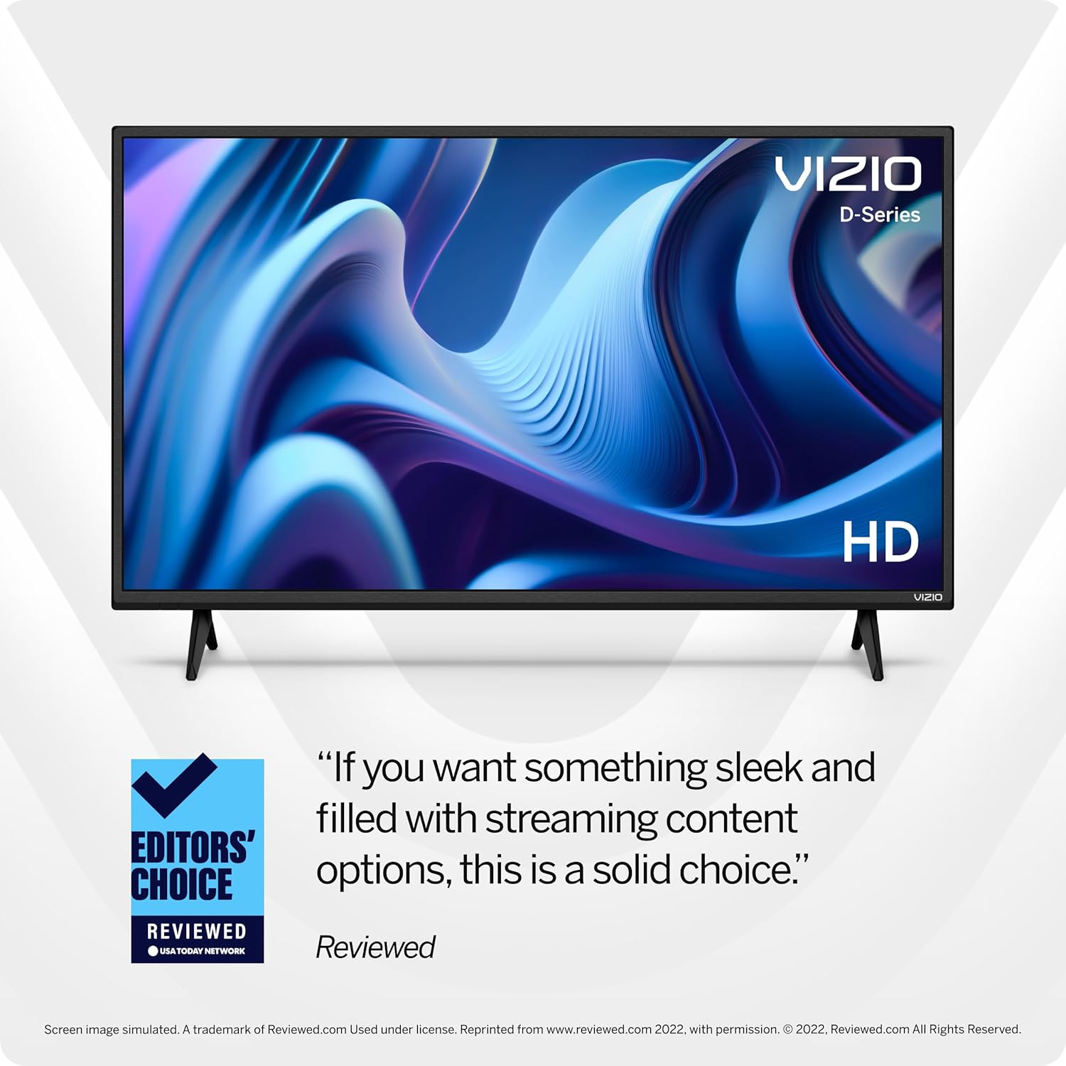 VIZIO 32 inch D-Series HD 720p Smart TV with Apple AirPlay and Chromecast Built-in, Alexa Compatibility, D32h-J, 2022 Model · v2