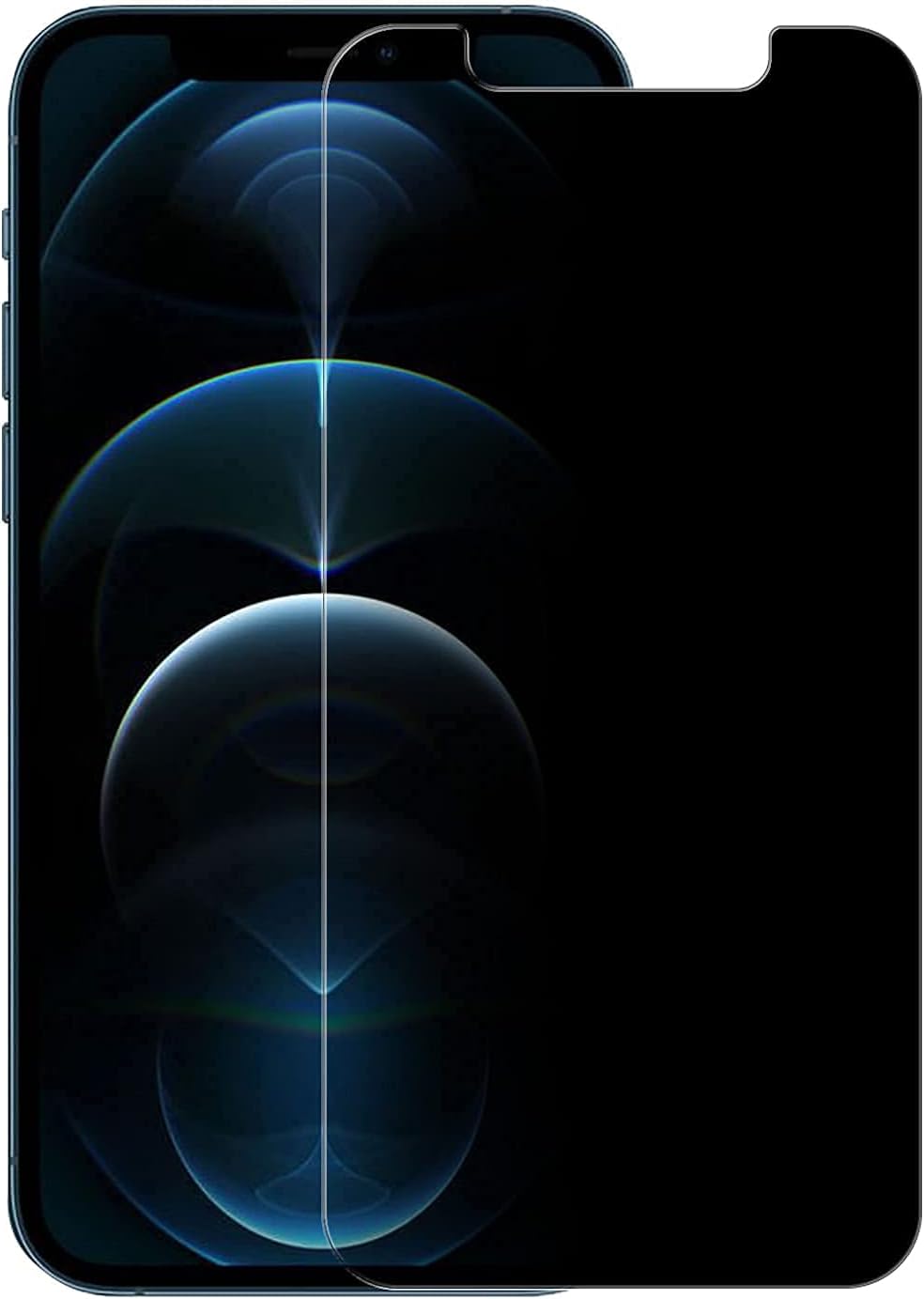 Protecteur d'écran en verre souple ARMOR pour iPhone 12 Pro/12, Privacy Guard avec 9 H