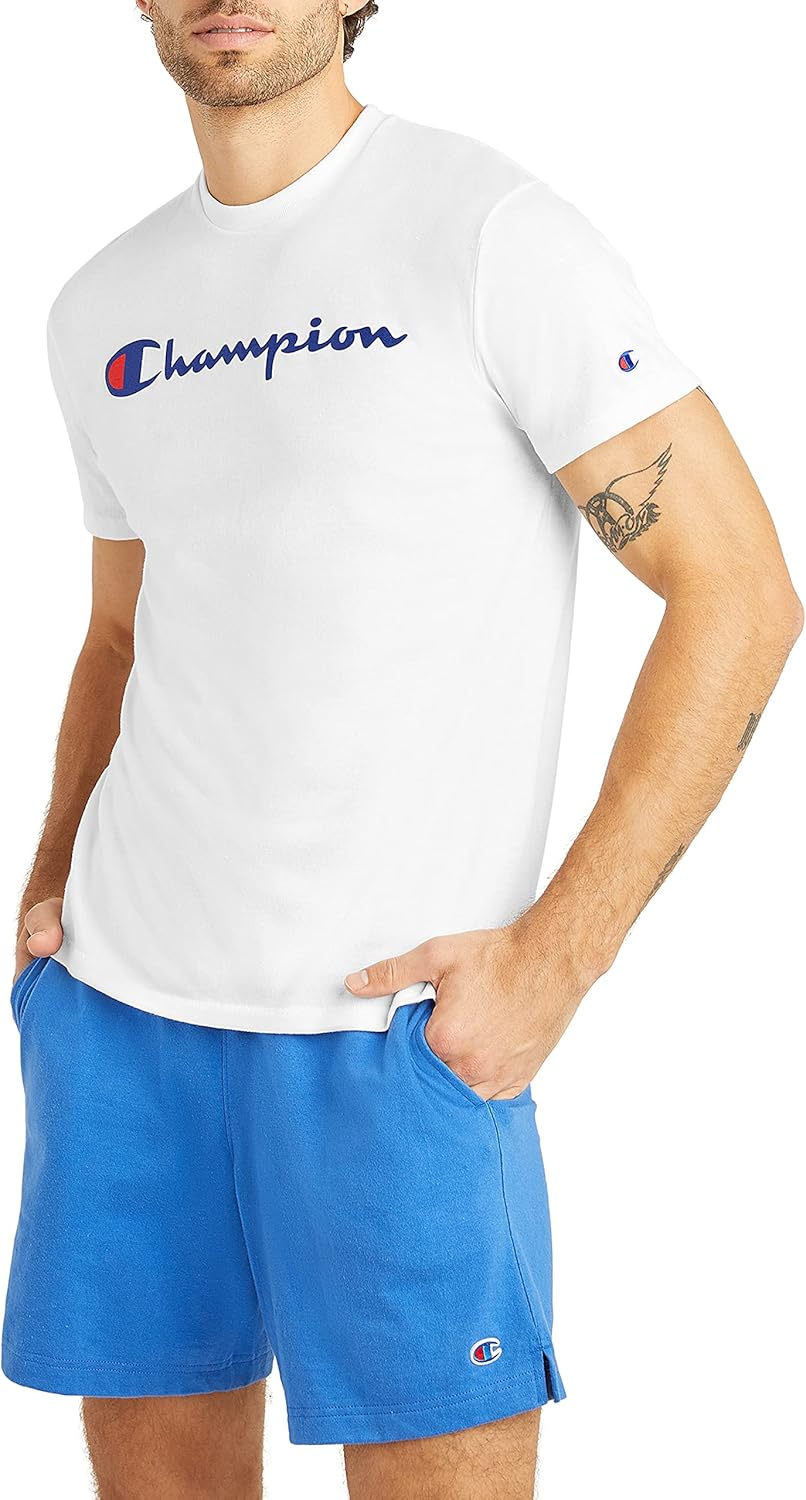 Champion MenS Tshirt, Powerblend, Soft, Graphic Tshirt Most Comfortable T-Shirt For Men