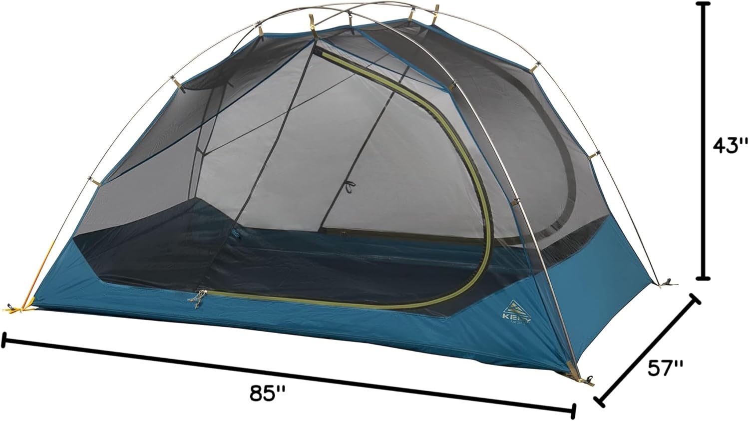 Kelty Far Out Rucksackzelt, Fußabdruckpaket, Kapazität für 2 oder 3 Personen, Rucksack-Starterset und Campingunterstand, Packsack im Lieferumfang enthalten