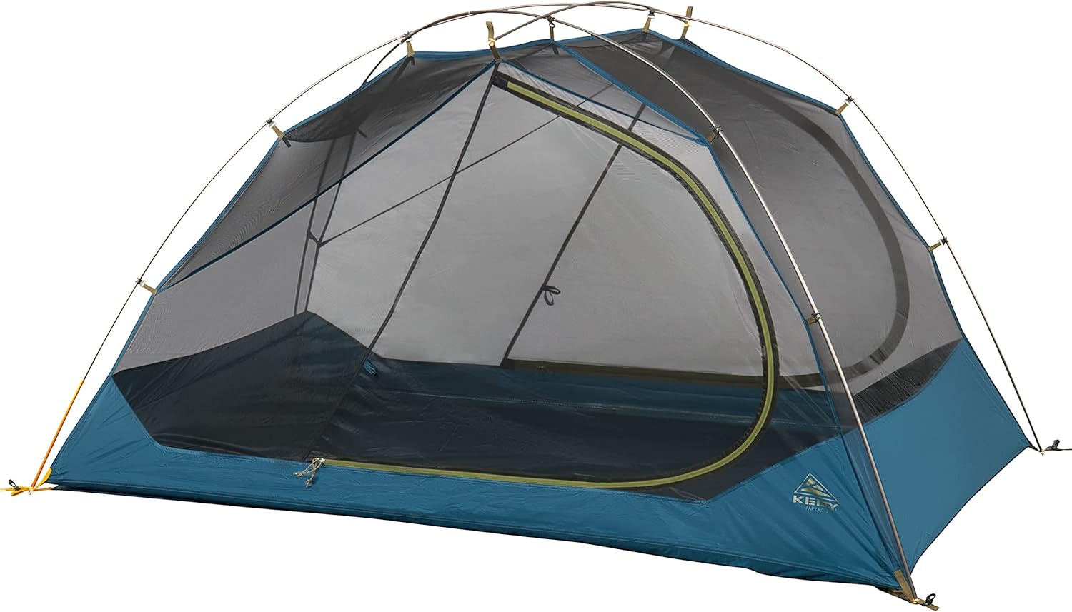 Kelty Far Out Rucksackzelt, Fußabdruckpaket, Kapazität für 2 oder 3 Personen, Rucksack-Starterset und Campingunterstand, Packsack im Lieferumfang enthalten