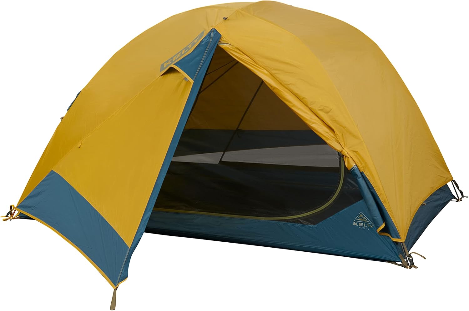 Kelty Far Out Rucksackzelt, Fußabdruckpaket, Kapazität für 2 oder 3 Personen, Rucksack-Starterset und Campingunterstand, Packsack im Lieferumfang enthalten