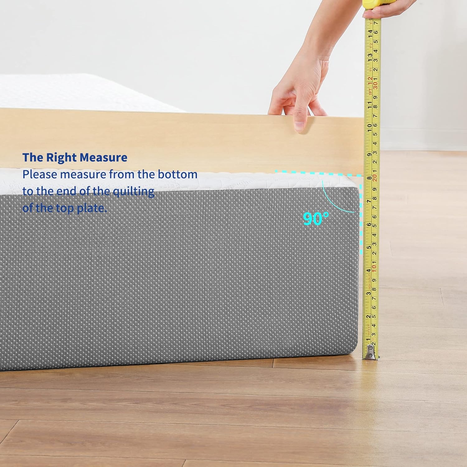 Olee Sleep 8 Inch Ventilated Gel Infused Memory Foam Mattress, CertiPUR-US® Certified, Gray, Full · v2