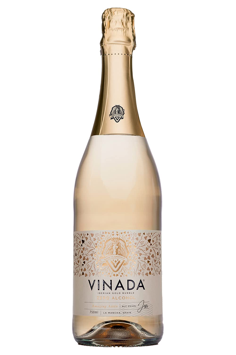 VINADA - Confezione varietale Crispy Chardonnay, Sparkling Gold, Sparkling Rose (zero alcol) - 750 ml (12 bottiglie di vetro)