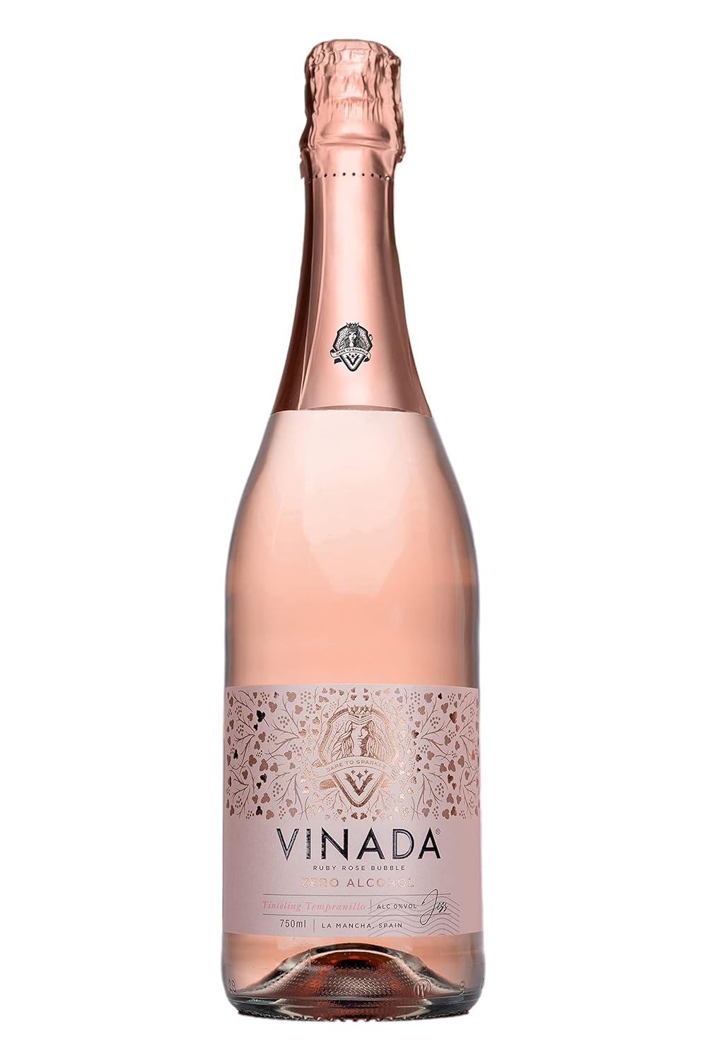 VINADA - Confezione varietale Crispy Chardonnay, Sparkling Gold, Sparkling Rose (zero alcol) - 750 ml (12 bottiglie di vetro)