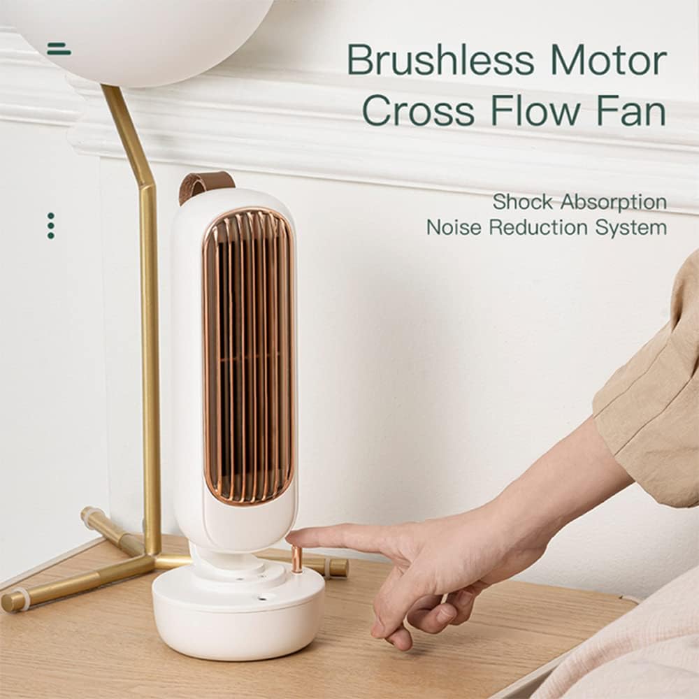 Leafless Vertical Fan Humidifier Purifier Suitable for Home Office Air Conditioner,White · v2