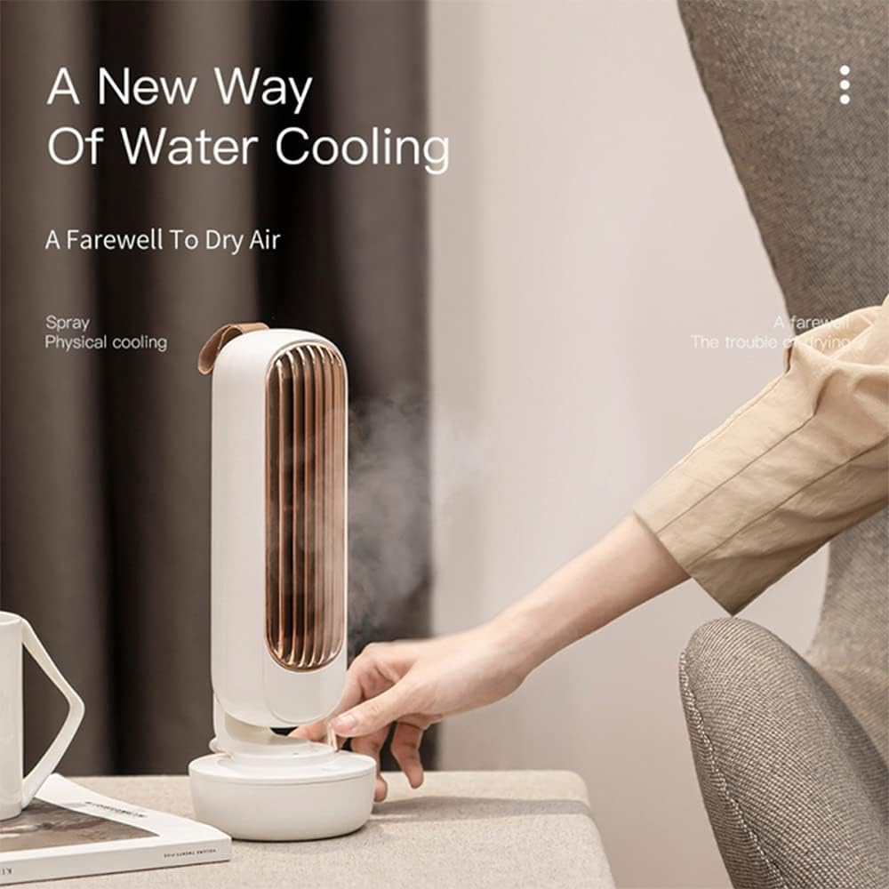 Leafless Vertical Fan Humidifier Purifier Suitable for Home Office Air Conditioner,White · v2