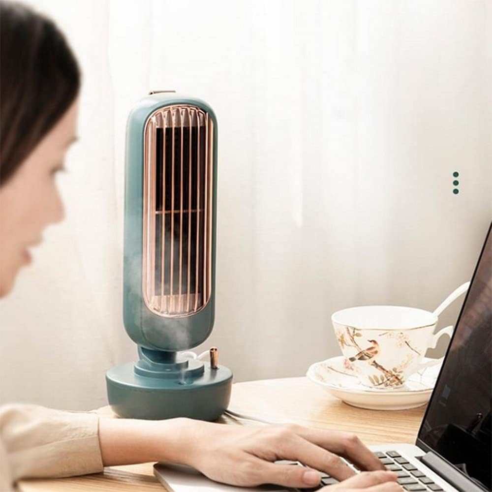 Leafless Vertical Fan Humidifier Purifier Suitable for Home Office Air Conditioner,White · v2
