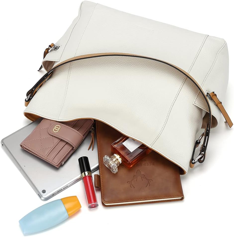 BOSTANTEN Genuine Leather Hobo Handbags Designer Shoulder Tote Purses Crossbody Large Bag for Women · v2