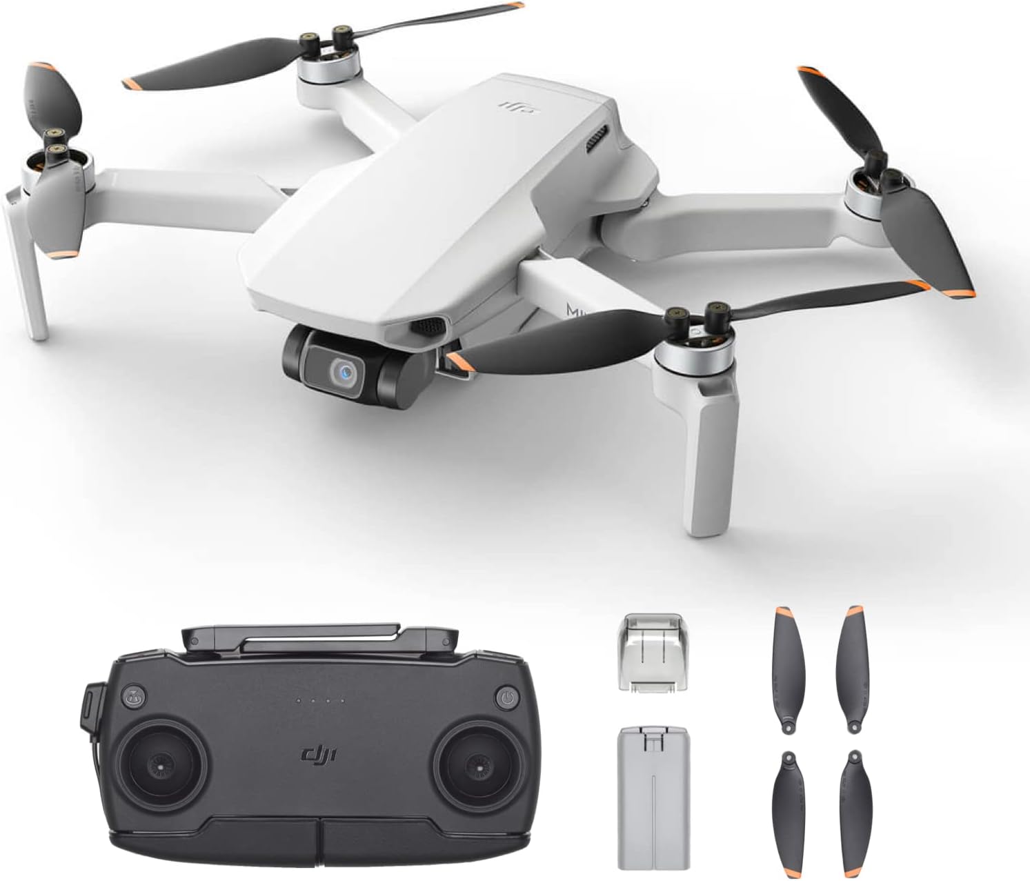 DJI Mini Neo, quadricottero drone con giunto cardanico a 3 assi, meno di 249 g, resistenza al vento in scala 5 migliorata, Return to Home, per principianti di droni, grigio