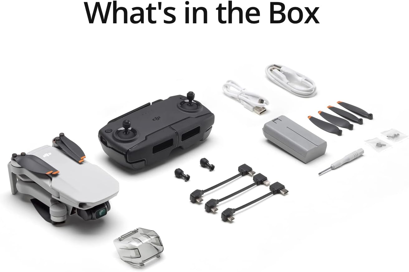 DJI Mini Neo, quadricottero drone con giunto cardanico a 3 assi, meno di 249 g, resistenza al vento in scala 5 migliorata, Return to Home, per principianti di droni, grigio