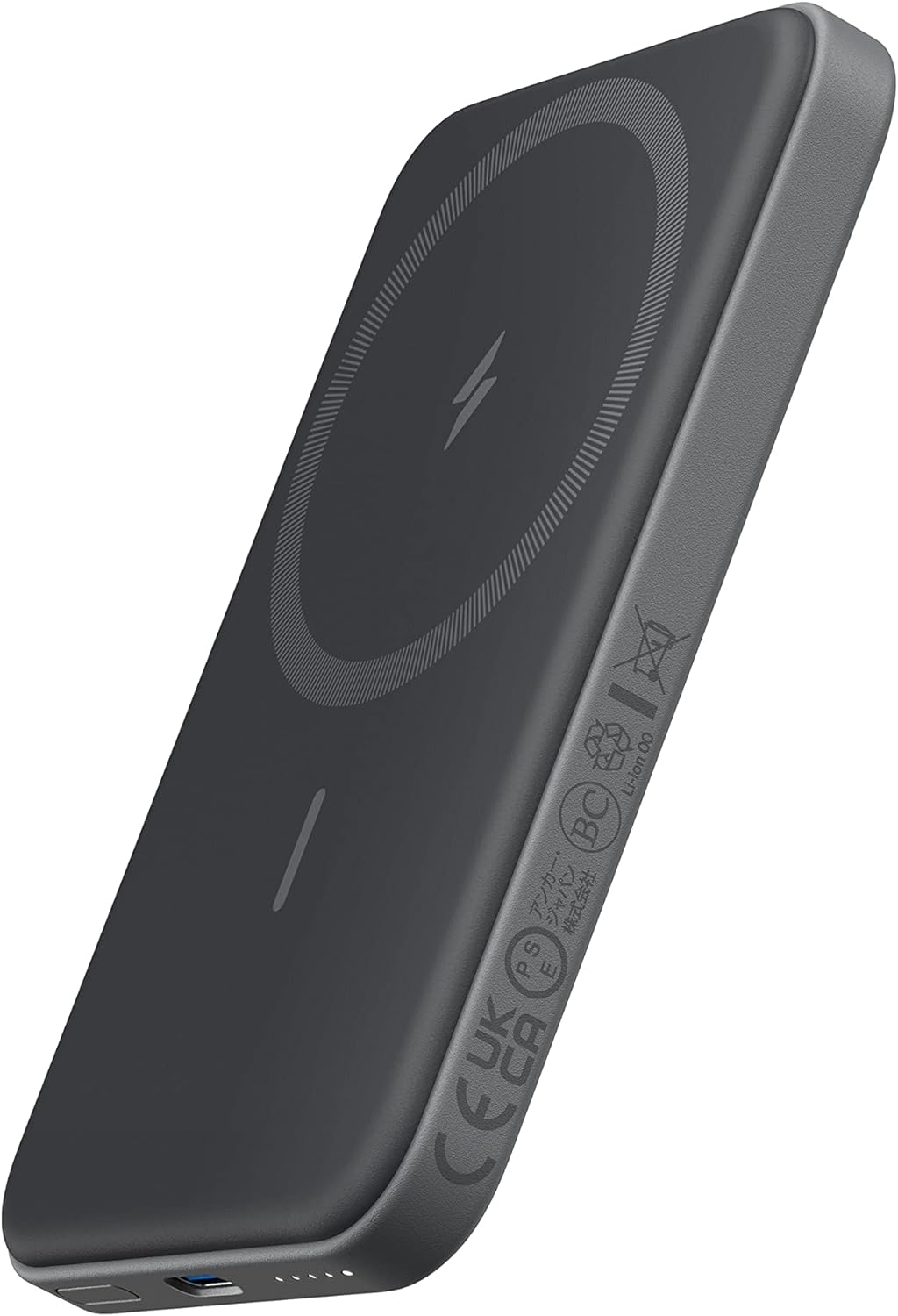 Chargeur magnétique portable Anker 621 (MagGo), batterie externe sans fil 5 000 mAh avec câble USB-C, batterie compatible Magsafe pour iPhone 16/15/14/13/12