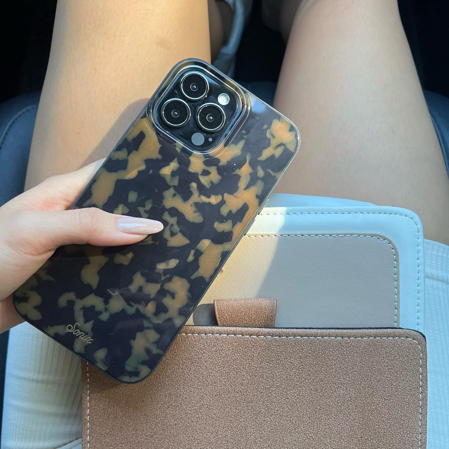 Custodia per telefono Sonix per iPhone 13 Pro | Testata contro cadute da 3 m | Custodia tartarugata classica | Brown Tort