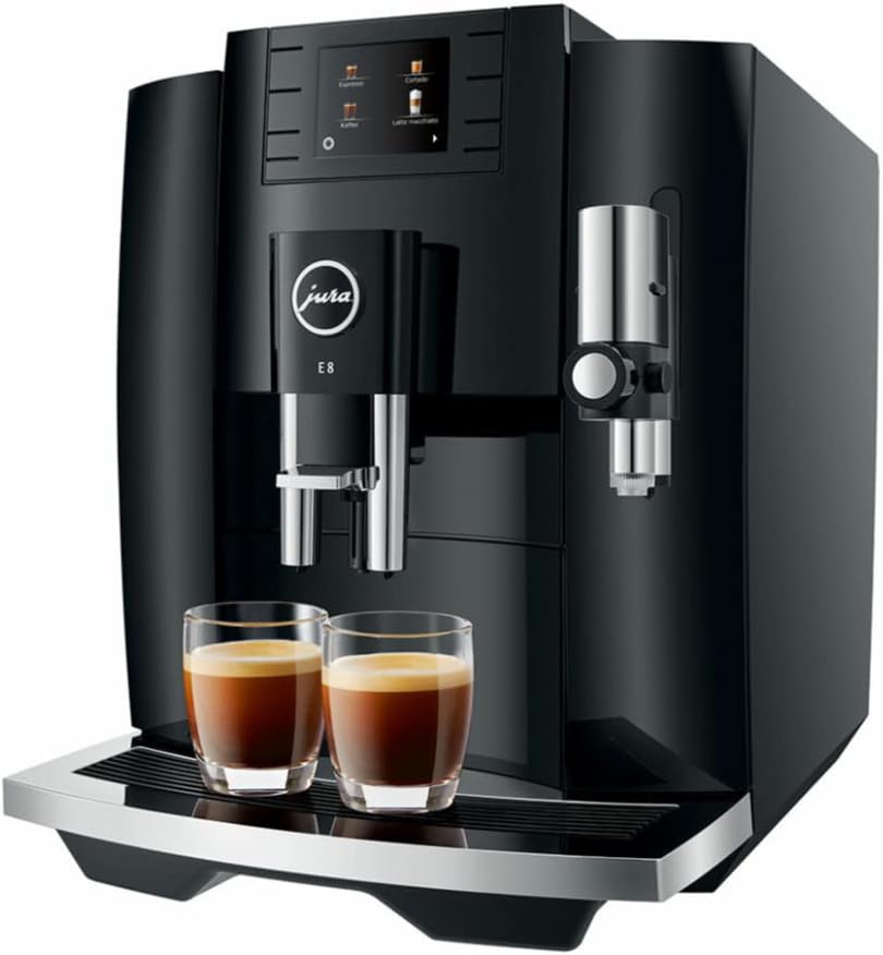 Jura E8 (NAA) 4th Gen Automatic Coffee Machine (Piano Black) · v2