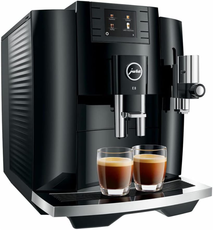 Jura E8 (NAA) 4th Gen Automatic Coffee Machine (Piano Black) · v2