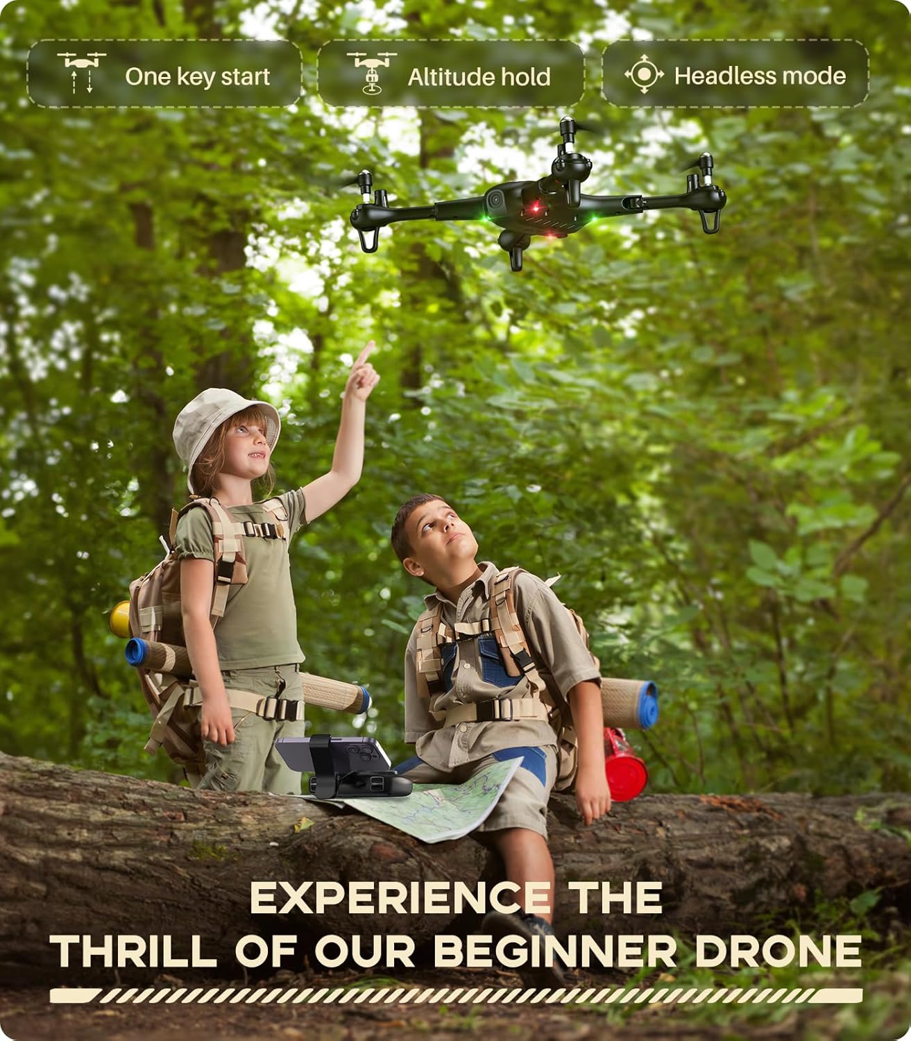 카메라가 장착된 드론, SYMA X600W 접이식 1080P FPV 카메라 드론, 성인용, 어린이용, 원격 제어 쿼드콥터, 소년용, 소녀용, 고도 유지, 헤드리스 모드, 원키 스타트, 3D 플립, 배터리 2개