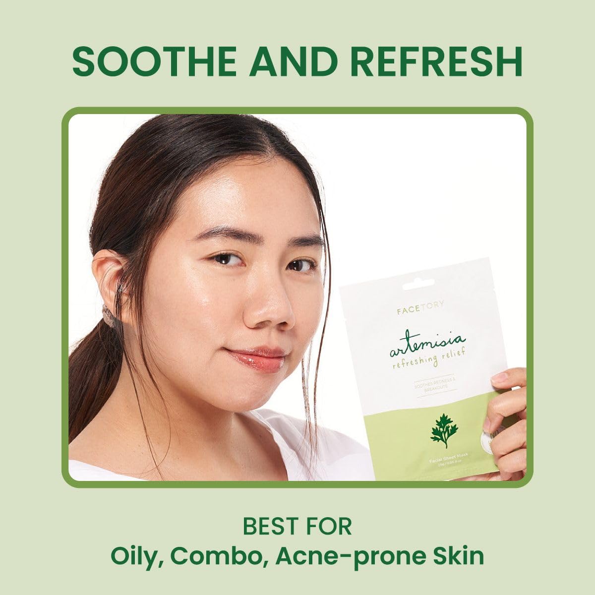 FACETORY 25 Pack Sheet Mask Collection- Hydrating Essence Korean Sheet Mask, for All Skin Types, Nourishing, Soothing, Refreshing, Variety Pack with Collagen, Cica, Oat, Niacinamide, and More · v4