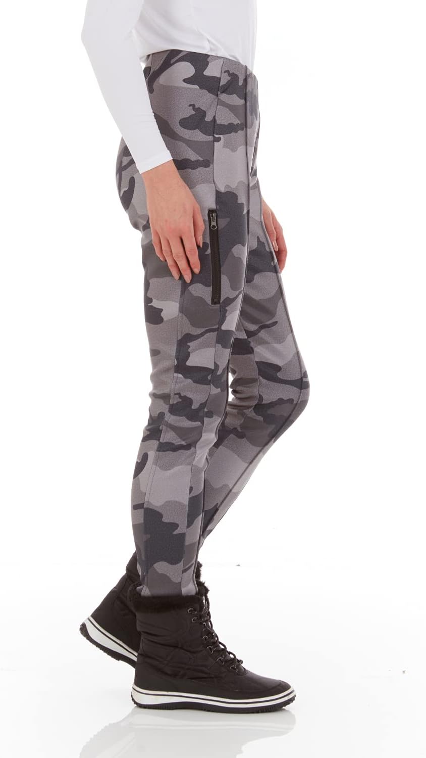 Arctic Quest Womens Snow Ski Pants Water Resistant Softshell Insulated Skinny Fit Pants Snowboarding Hiking Winter Outdoor