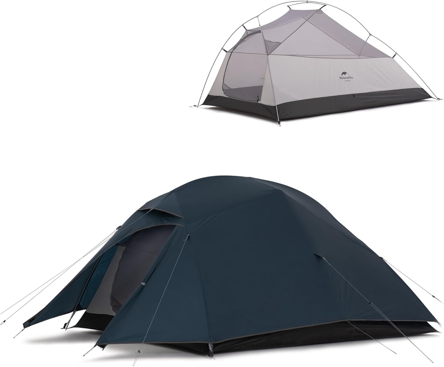 Naturehike Cloud-Up 3 Person Lightweight Backpacking Tent with Footprint - 3 Season Free Standing Dome Camping Hiking Waterproof Backpack Tents · v2