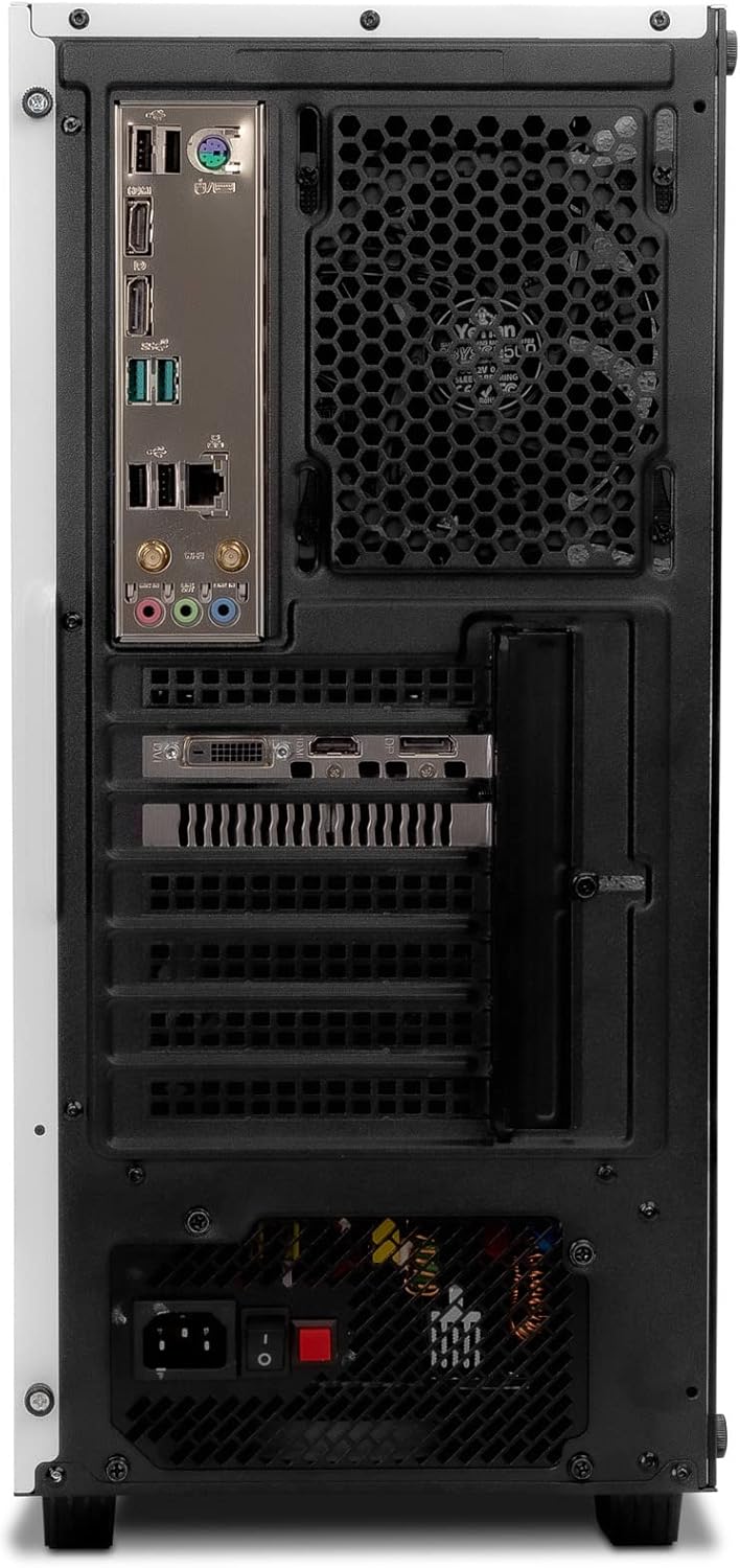 YEYIAN SAI X11 Gaming PC Desktop Computer, Intel i5-11400F 6-Core 2.6GHz, GeForce GTX 1650 4GB GDDR6, 500GB NVMe SSD, 8GB DDR4 3200MHz, 3 ARGB Fans, Windows 11 Home 64-bit, WiFi 5, BT 5.0, 650W PSU · v2