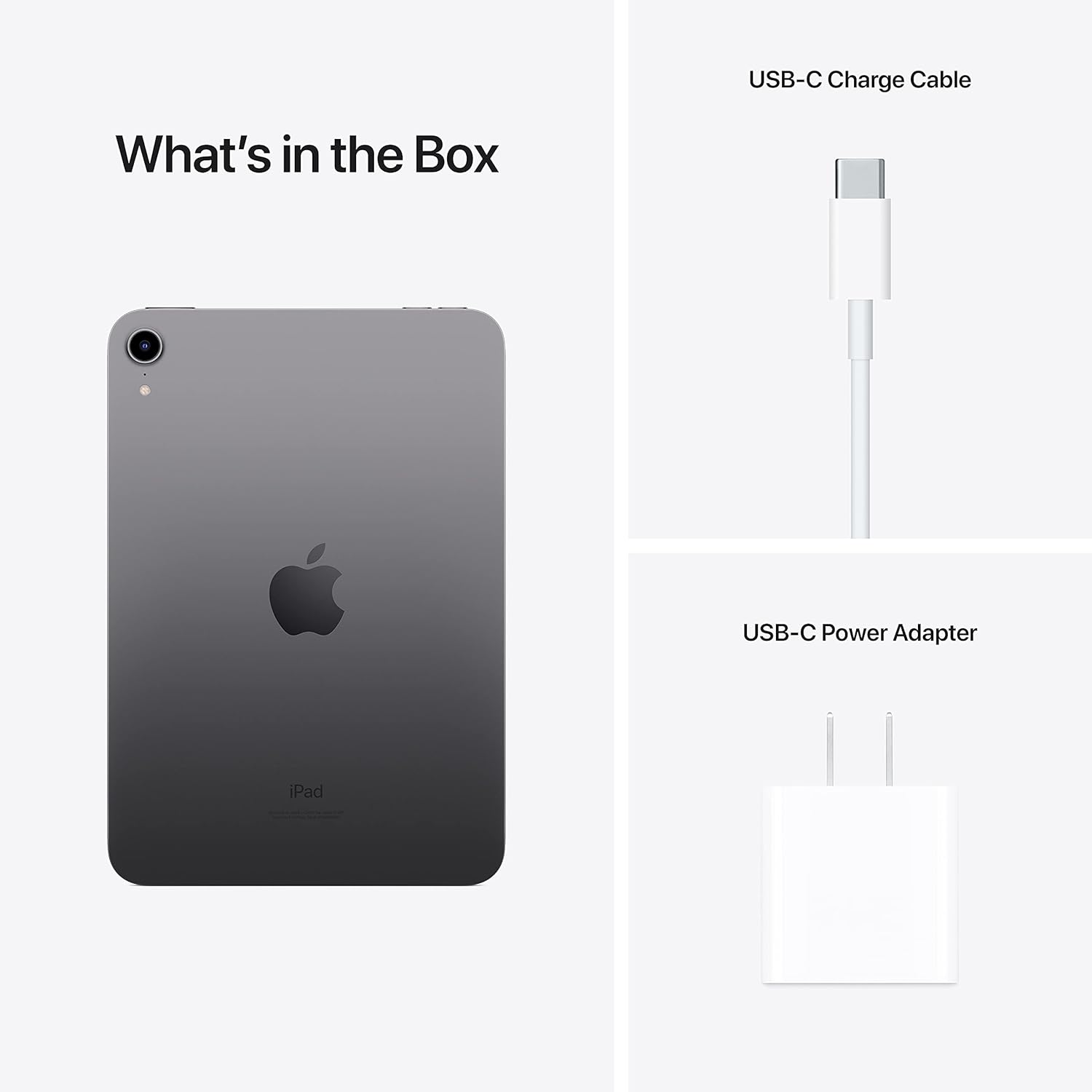 Apple iPad Mini (6th Generation): with A15 Bionic chip, 8.3-inch Liquid Retina Display, 64GB, Wi-Fi 6, 12MP front/12MP Back Camera, Touch ID, All-Day Battery Life – Space Gray · v3