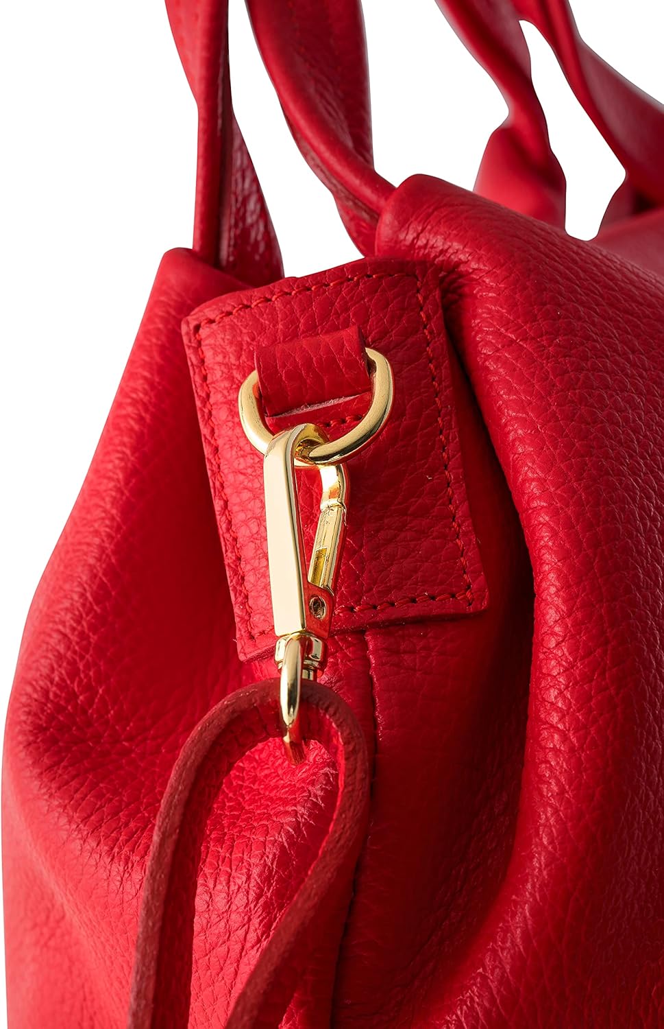 Borsa a tracolla Baroncelli in pelle italiana da donna in vera pelle morbida di medie dimensioni realizzata in Italia