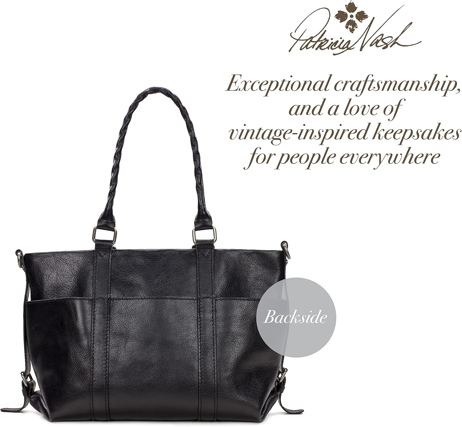 Sac fourre-tout Patricia Nash Carducci pour femme. Fais sensation avec ce sac fourre-tout en cuir pour femme, un sac fourre-tout spacieux