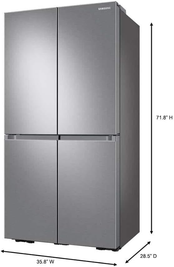 SAMSUNG RF23A9671SR 22.8 Cu. Ft. Stainless Steel 4-Door Flex Counter Depth Refrigerator · v4