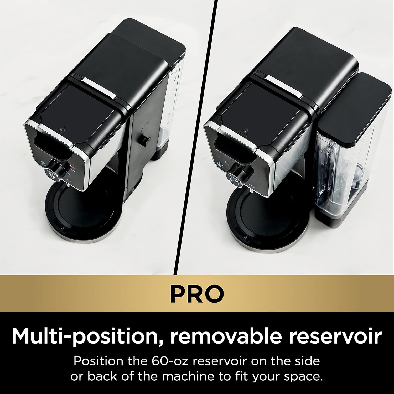 Máquina de goteo Ninja CFP301 DualBrew Pro Specialty para 12 tazas con jarra de cristal, una sola porción para cápsulas de café o posos, con 4 estilos de preparación, sistema de agua caliente separado con forma de espuma, negra (renovada)