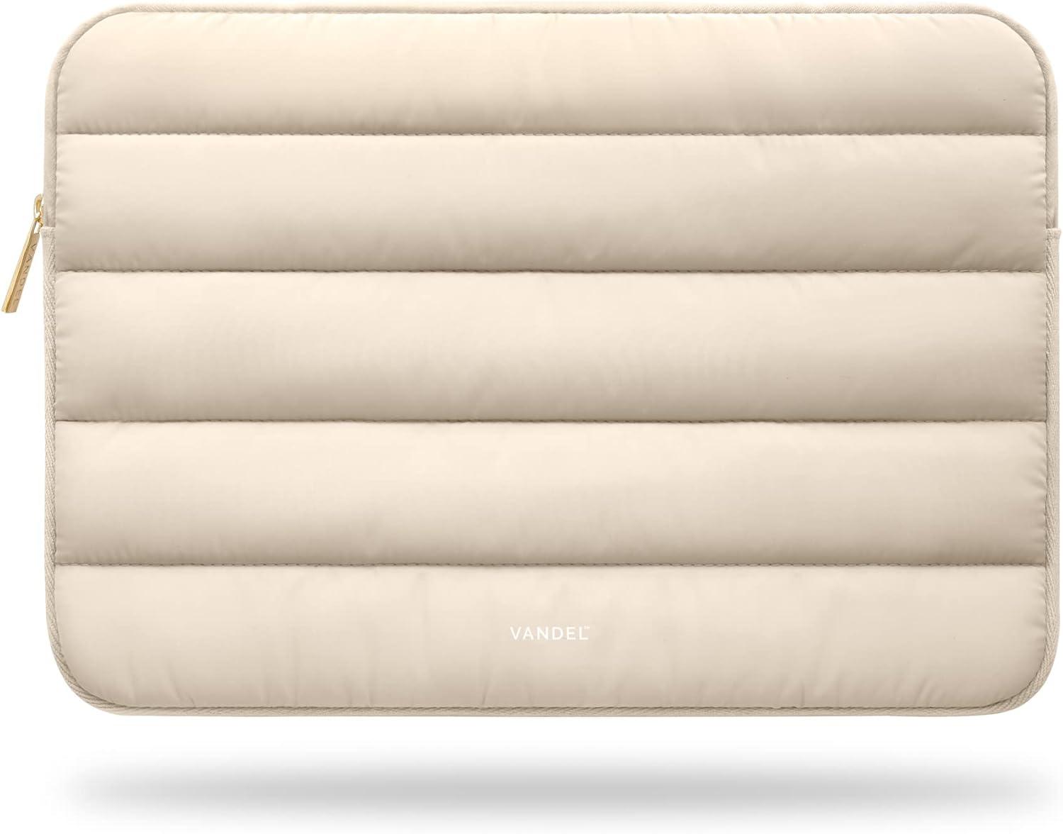 Vandel - The Original Puffy Laptop Sleeve 13-14 Inch Laptop Sleeve. Beige Laptop Sleeve for Women. Carrying Case Laptop Cover for MacBook Pro 14 Inch Sleeve, MacBook Air Sleeve 13 Inch, iPad Pro 12.9