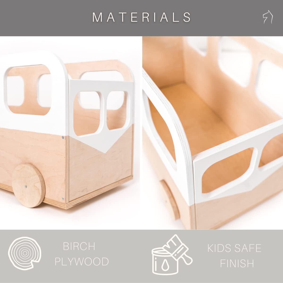 EWART WOODS 木製おもちゃ箱 子供用おもちゃ収納 本箱 保育室 本棚 ベビールーム 家具 本棚 オーガナイザー キャスター付き