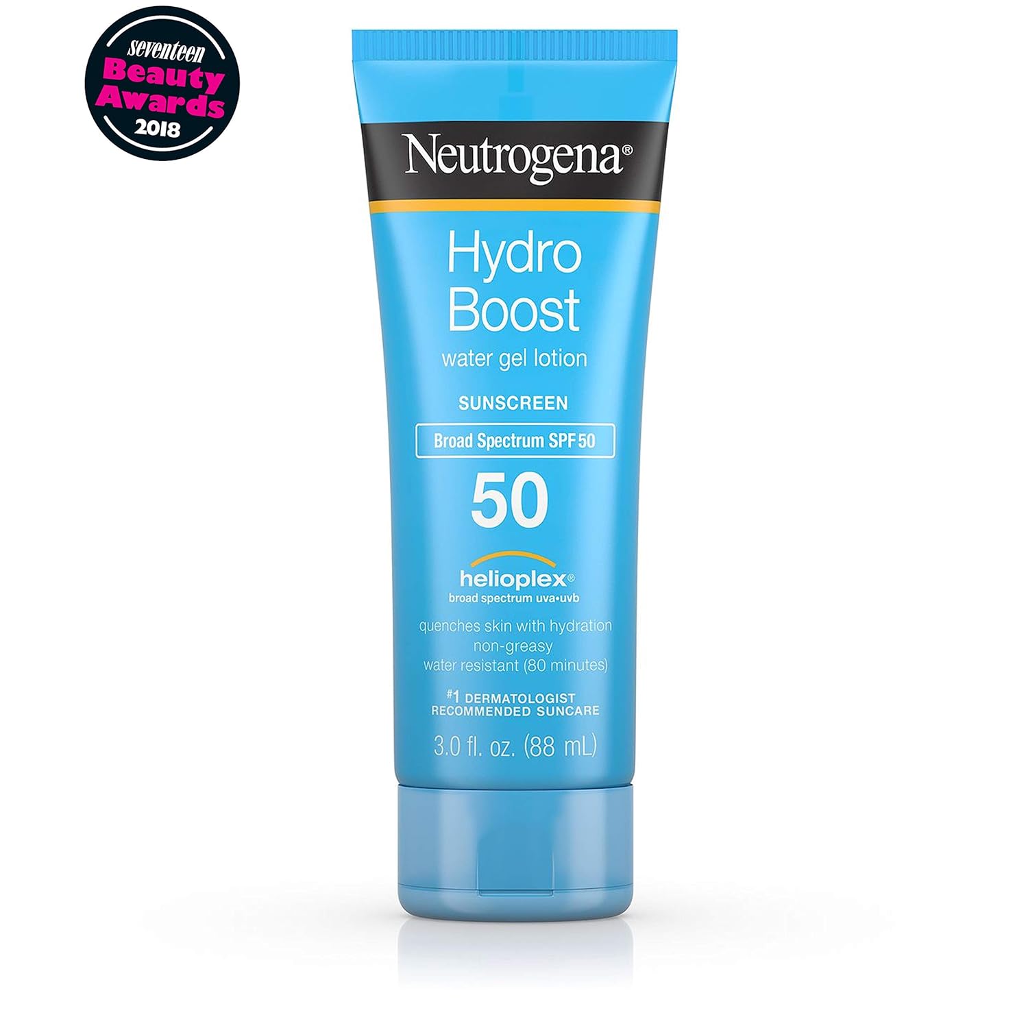 Neutrogena Hydro Boost Water Gel Moisturizing Sunscreen Lotion, Broad Spectrum Sunblock SPF 50, Water Resistant Travel Size Sunscreen For Sensitive Skin, 3 FL OZ (3-Pack) · v4