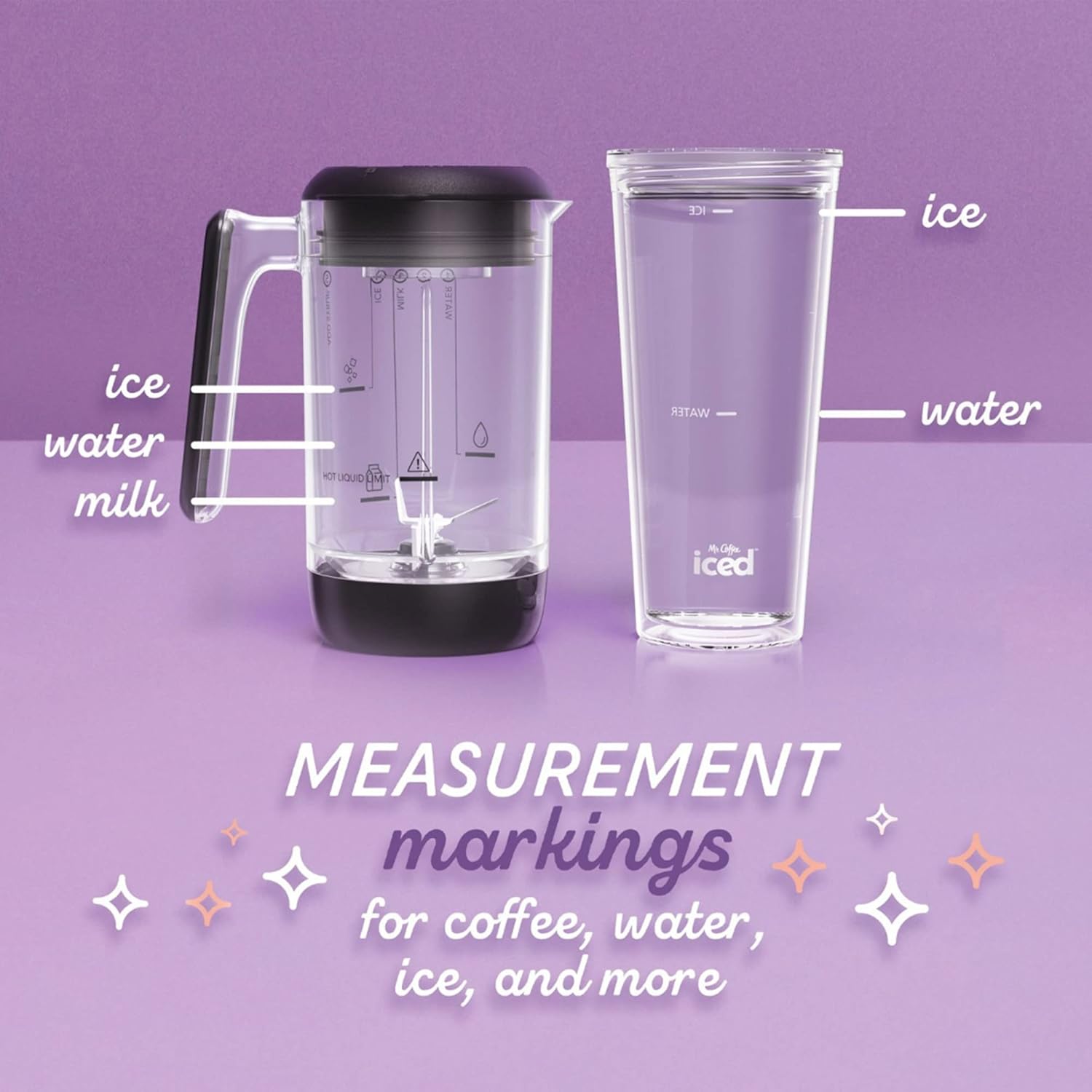 Mr. Coffee 3-in-1 Single-Serve Iced and Hot Coffee/Tea Maker with Blender with Reusable Filter, Scoop, Recipe Book, 2 Tumblers, Lids and Straws, Black · v2