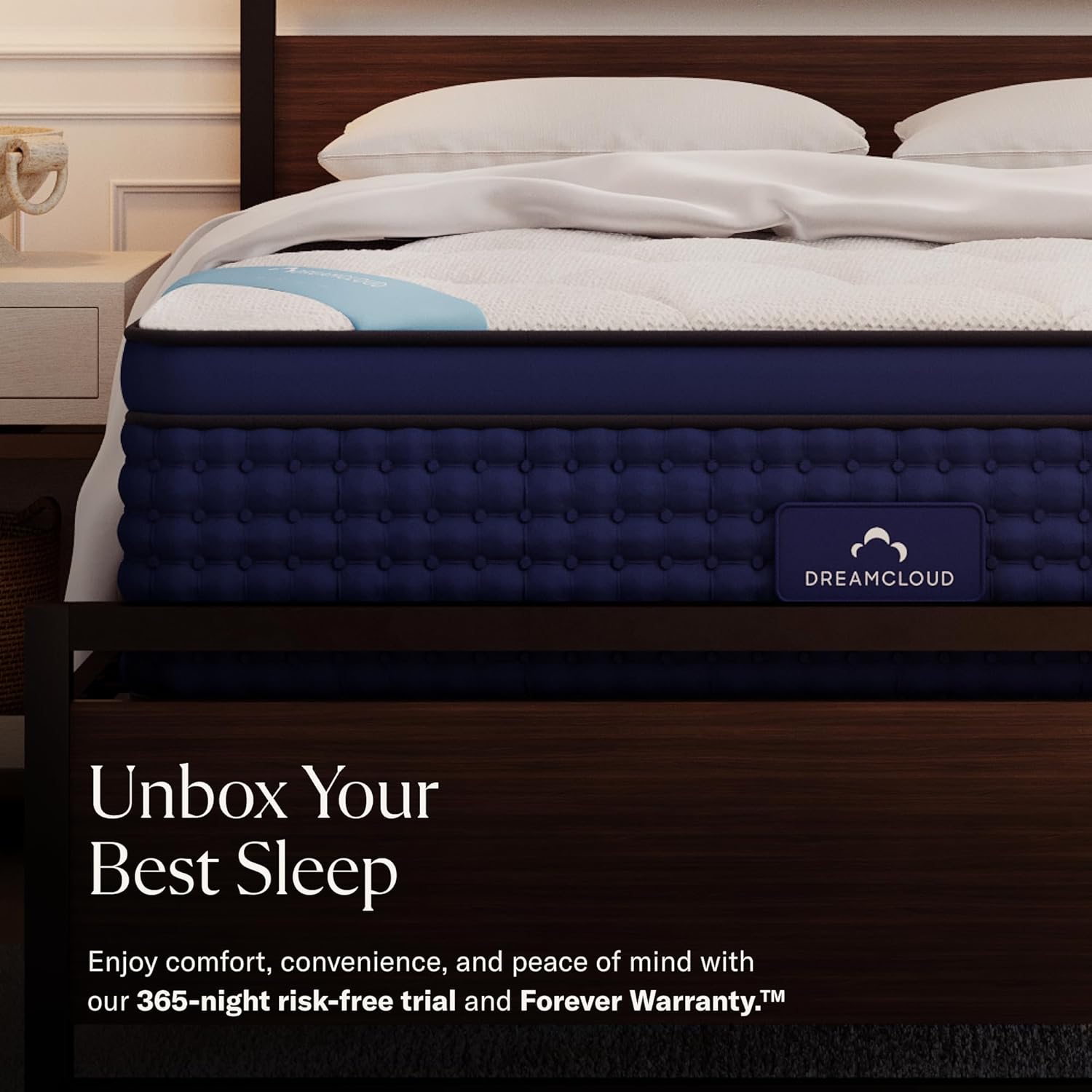 DreamCloud Premier 14 King Mattress - Luxury Hybrid Memory Foam - 365 Night Trial - 7 Premium Pressure-Relieving Layers - Forever Warranty - CertiPUR-US Certified · v2