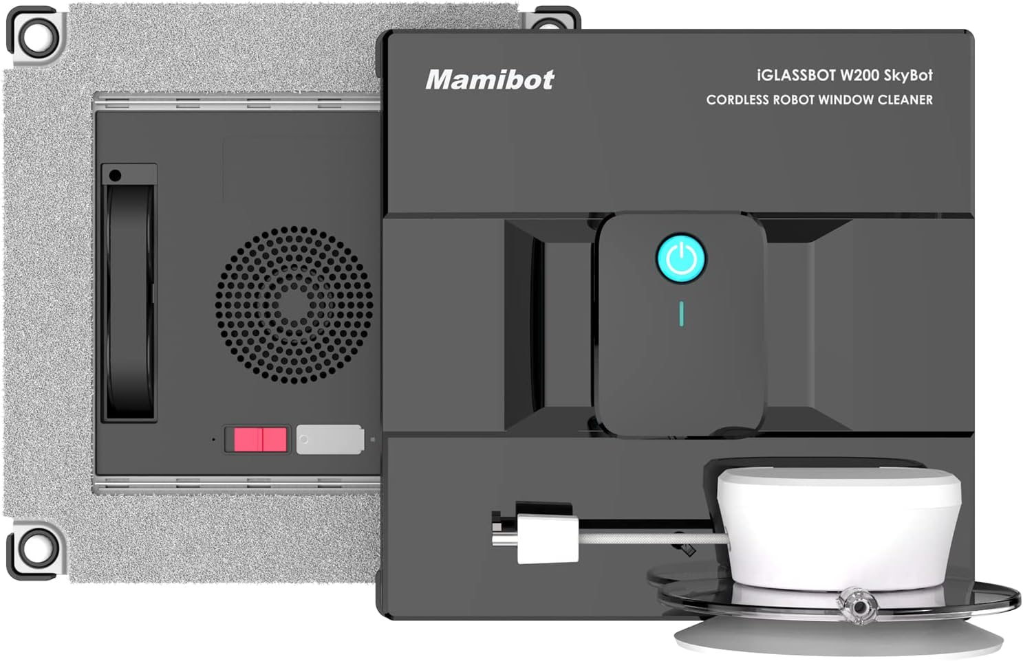 Mamibot W200 SkyBot Cordless Window Cleaner Robot Vacuum with Remote Control, Up to 90 Mins Working Time Glass Cleaning Tools with Strong Auto Suction-adjusting for Indoor Outdoor High Windows · v6