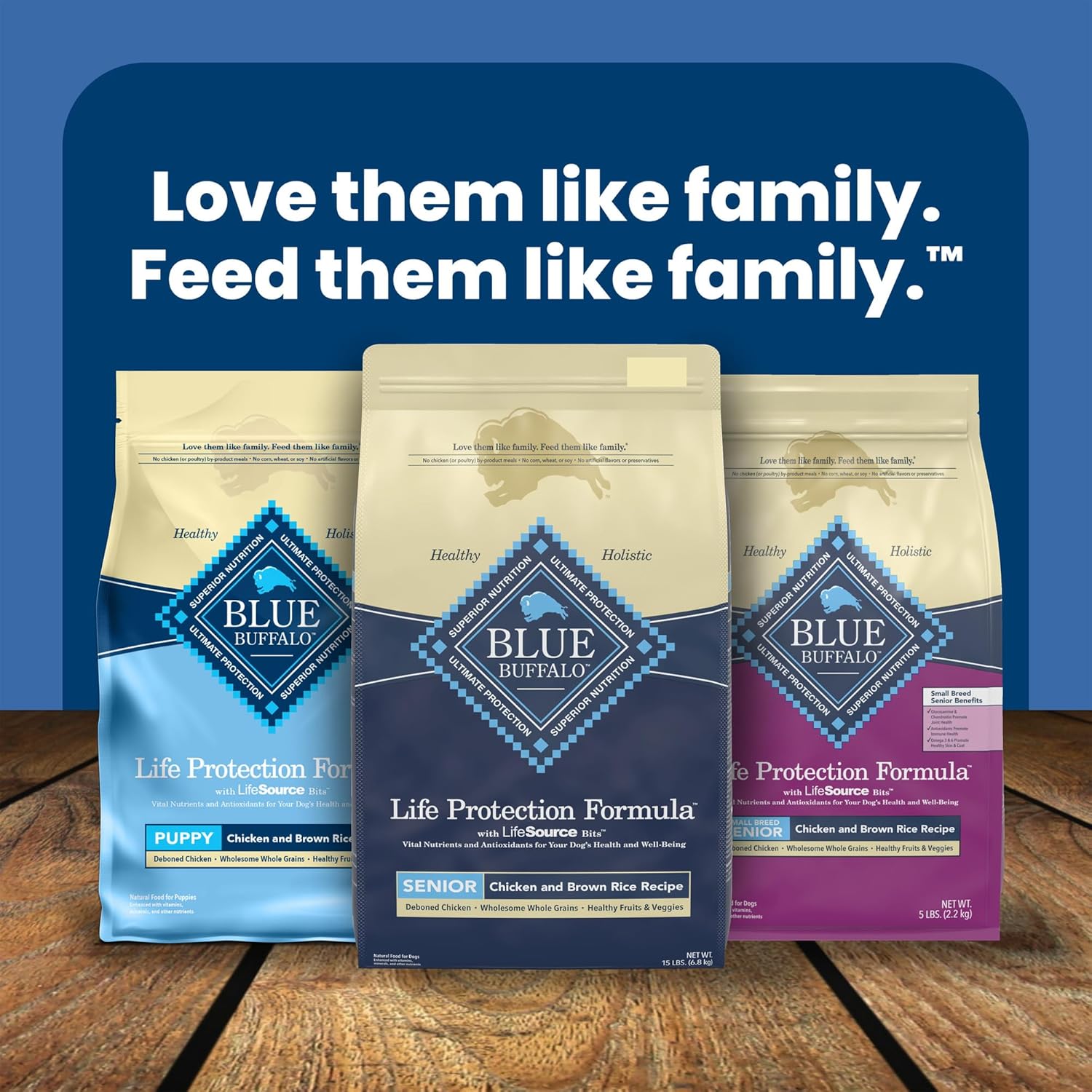 Blue Buffalo Life Protection Formula Senior Dry Dog Food, Supports Joint Health and Mobility, Made with Natural Ingredients, Chicken  Brown Rice Recipe, 34-lb. Bag · v2