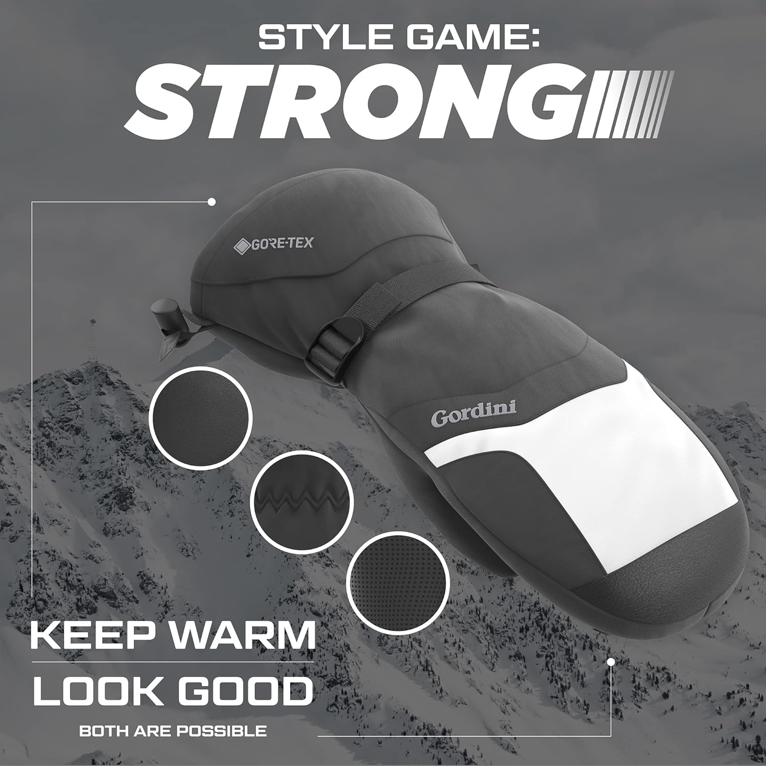 Găng tay trượt tuyết Gordini dành cho nữ chống thấm nước thời tiết lạnh Gore-tex cách nhiệt