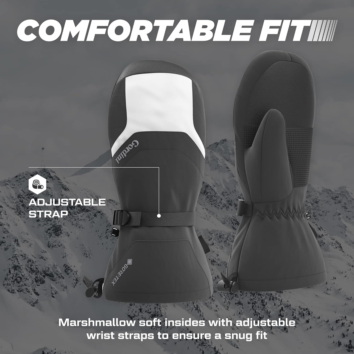 Găng tay trượt tuyết Gordini dành cho nữ chống thấm nước thời tiết lạnh Gore-tex cách nhiệt