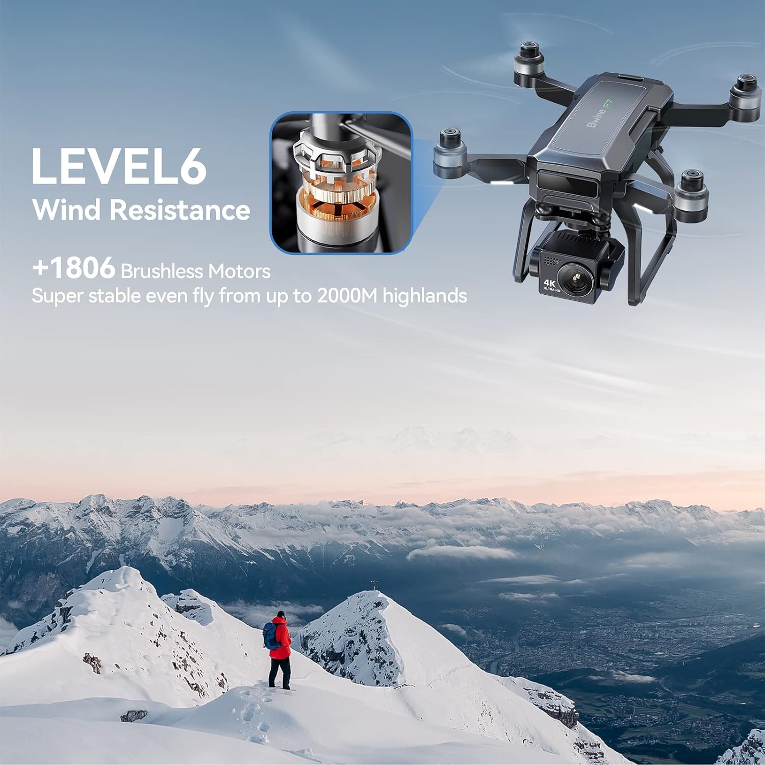 Bwine F7 GPS Drones with Camera for Adults 4K Night Vision, 3-Aix Gimbal, 2Mile Long Range, 75Mins Flight Time Professional Drone with 3 Battery, Auto Return Follow Me Fly Around Beginner Mode for Kid · v4