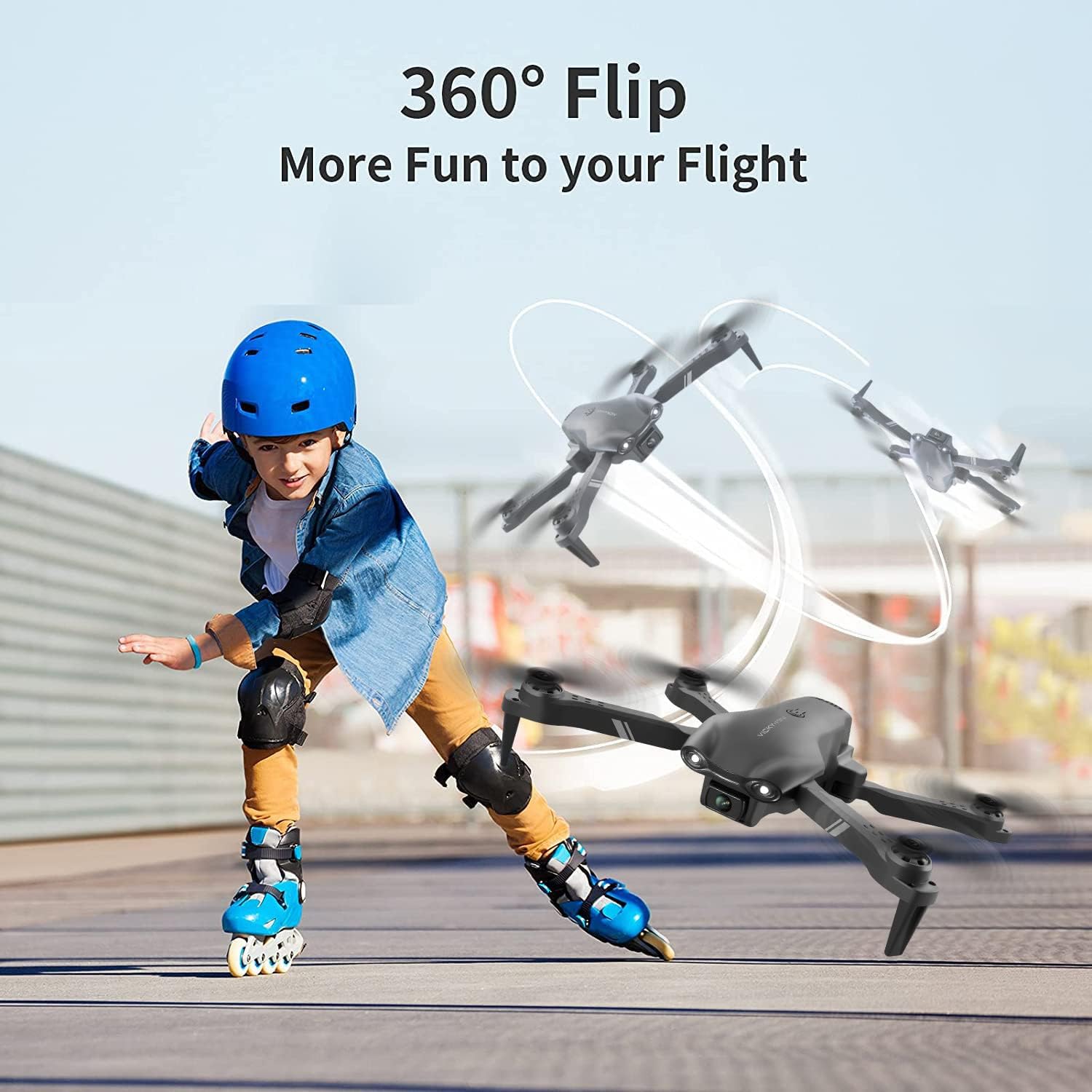 طائرة بدون طيار DRONEEYE 4DV13 مزودة بكاميرا FPV عالية الدقة 1080 بكسل للأطفال والبالغين، طائرة رباعية صغيرة تعمل بالتحكم عن بعد للمبتدئين، هدية للأولاد، وظائف نقطة المسار، تثبيت الارتفاع، صورة شخصية بالإيماءات، انعكاسات ثلاثية الأبعاد، بطاريتان، لون أسود